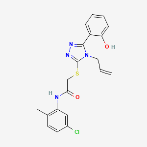 2-{[4-allyl-5-(2-hydroxyphenyl)-4H-1,2,4-triazol-3-yl]thio}-N-(5-chloro-2-methylphenyl)acetamide