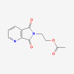 molecular formula C11H10N2O4 B4808917 2-(5,7-dioxo-5,7-dihydro-6H-pyrrolo[3,4-b]pyridin-6-yl)ethyl acetate 