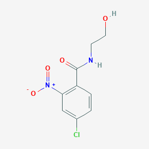 molecular formula C9H9ClN2O4 B4808925 4-chloro-N-(2-hydroxyethyl)-2-nitrobenzamide 