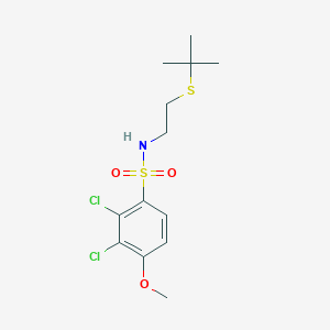 N-[2-(tert-butylthio)ethyl]-2,3-dichloro-4-methoxybenzenesulfonamide