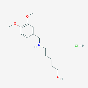 5-[(3,4-dimethoxybenzyl)amino]-1-pentanol hydrochloride