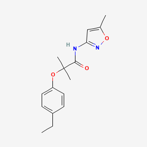 2-(4-ethylphenoxy)-2-methyl-N-(5-methyl-3-isoxazolyl)propanamide