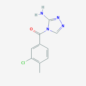 molecular formula C10H9ClN4O B480901 4-(3-chloro-4-methylbenzoyl)-4H-1,2,4-triazol-3-ylamine CAS No. 443327-26-2