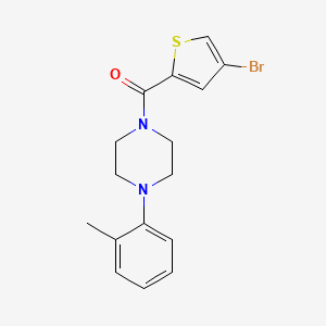 1-[(4-bromo-2-thienyl)carbonyl]-4-(2-methylphenyl)piperazine