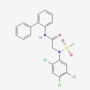 N~1~-2-biphenylyl-N~2~-(methylsulfonyl)-N~2~-(2,4,5-trichlorophenyl)glycinamide