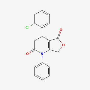 4-(2-chlorophenyl)-1-phenyl-4,7-dihydrofuro[3,4-b]pyridine-2,5(1H,3H)-dione