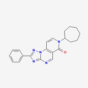 7-cycloheptyl-2-phenylpyrido[3,4-e][1,2,4]triazolo[1,5-a]pyrimidin-6(7H)-one