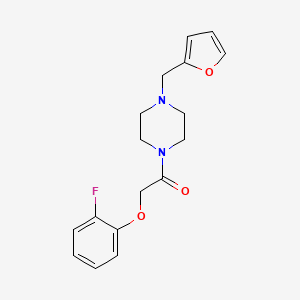 molecular formula C17H19FN2O3 B4809125 1-[(2-fluorophenoxy)acetyl]-4-(2-furylmethyl)piperazine 