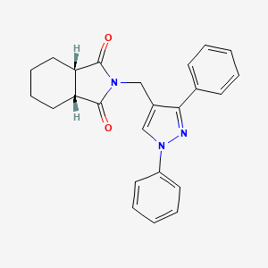 (3aR,7aS)-2-[(1,3-diphenyl-1H-pyrazol-4-yl)methyl]hexahydro-1H-isoindole-1,3(2H)-dione