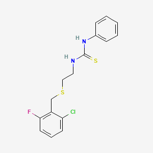 N-{2-[(2-chloro-6-fluorobenzyl)thio]ethyl}-N'-phenylthiourea