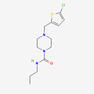 4-[(5-chloro-2-thienyl)methyl]-N-propyl-1-piperazinecarboxamide