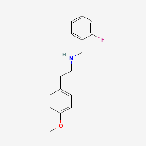 molecular formula C16H18FNO B4809195 (2-fluorobenzyl)[2-(4-methoxyphenyl)ethyl]amine CAS No. 355814-88-9