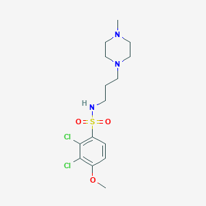 2,3-dichloro-4-methoxy-N-[3-(4-methyl-1-piperazinyl)propyl]benzenesulfonamide