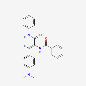 N-(2-[4-(dimethylamino)phenyl]-1-{[(4-methylphenyl)amino]carbonyl}vinyl)benzamide