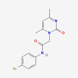 N-(4-bromophenyl)-2-(4,6-dimethyl-2-oxopyrimidin-1(2H)-yl)acetamide