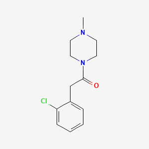 molecular formula C13H17ClN2O B4809273 1-[(2-chlorophenyl)acetyl]-4-methylpiperazine 