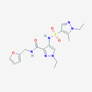 1-ethyl-4-{[(1-ethyl-5-methyl-1H-pyrazol-4-yl)sulfonyl]amino}-N-(2-furylmethyl)-1H-pyrazole-3-carboxamide