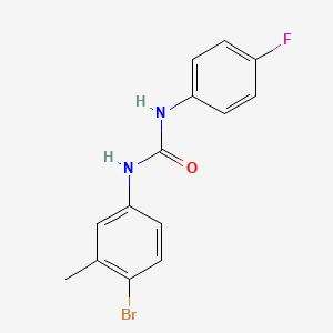 molecular formula C14H12BrFN2O B4809304 N-(4-bromo-3-methylphenyl)-N'-(4-fluorophenyl)urea 