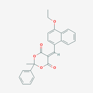 5-[(4-ethoxy-1-naphthyl)methylene]-2-methyl-2-phenyl-1,3-dioxane-4,6-dione