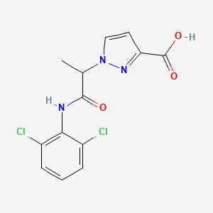 1-{2-[(2,6-dichlorophenyl)amino]-1-methyl-2-oxoethyl}-1H-pyrazole-3-carboxylic acid