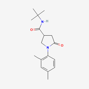 molecular formula C17H24N2O2 B4809326 N-(tert-butyl)-1-(2,4-dimethylphenyl)-5-oxo-3-pyrrolidinecarboxamide 