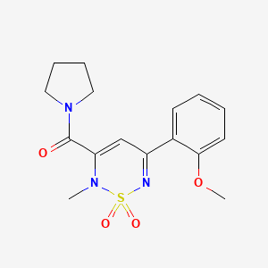 5-(2-methoxyphenyl)-2-methyl-3-(1-pyrrolidinylcarbonyl)-2H-1,2,6-thiadiazine 1,1-dioxide