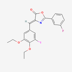 4-(3,4-diethoxy-5-iodobenzylidene)-2-(3-fluorophenyl)-1,3-oxazol-5(4H)-one