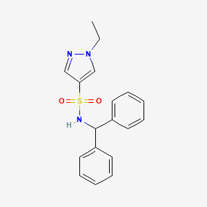 N-(diphenylmethyl)-1-ethyl-1H-pyrazole-4-sulfonamide