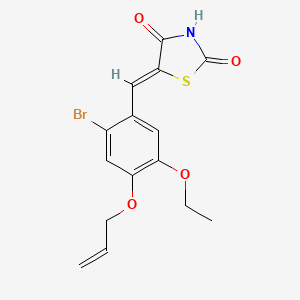 5-[4-(allyloxy)-2-bromo-5-ethoxybenzylidene]-1,3-thiazolidine-2,4-dione