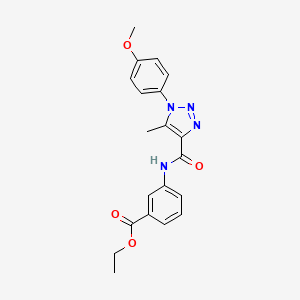 ethyl 3-({[1-(4-methoxyphenyl)-5-methyl-1H-1,2,3-triazol-4-yl]carbonyl}amino)benzoate