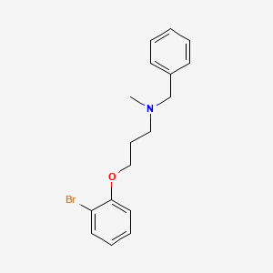 molecular formula C17H20BrNO B4809470 N-benzyl-3-(2-bromophenoxy)-N-methyl-1-propanamine 