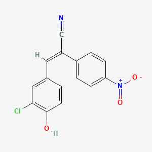 3-(3-chloro-4-hydroxyphenyl)-2-(4-nitrophenyl)acrylonitrile