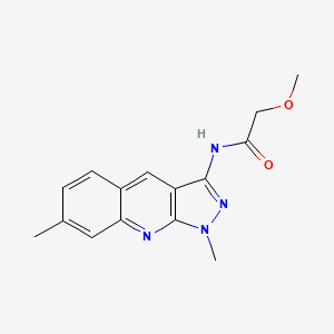 N-(1,7-dimethyl-1H-pyrazolo[3,4-b]quinolin-3-yl)-2-methoxyacetamide