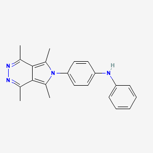 N-phenyl-4-(1,4,5,7-tetramethyl-6H-pyrrolo[3,4-d]pyridazin-6-yl)aniline