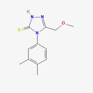 molecular formula C12H15N3OS B4809595 4-(3,4-dimethylphenyl)-5-(methoxymethyl)-4H-1,2,4-triazole-3-thiol 