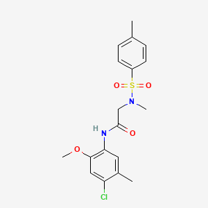 N~1~-(4-chloro-2-methoxy-5-methylphenyl)-N~2~-methyl-N~2~-[(4-methylphenyl)sulfonyl]glycinamide