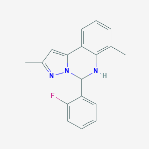 5-(2-Fluorophenyl)-2,7-dimethyl-5,6-dihydropyrazolo[1,5-c]quinazoline