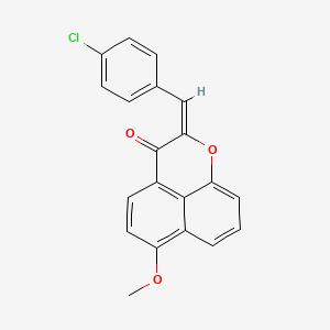 molecular formula C20H13ClO3 B4809630 2-(4-chlorobenzylidene)-6-methoxybenzo[de]chromen-3(2H)-one 