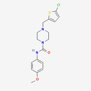 4-[(5-chloro-2-thienyl)methyl]-N-(4-methoxyphenyl)-1-piperazinecarboxamide