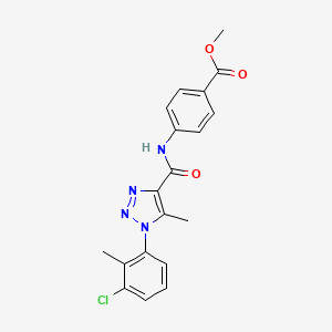 methyl 4-({[1-(3-chloro-2-methylphenyl)-5-methyl-1H-1,2,3-triazol-4-yl]carbonyl}amino)benzoate