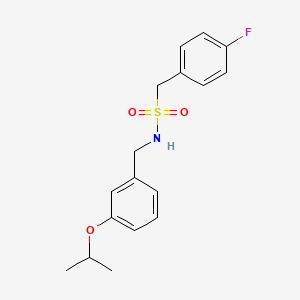 1-(4-FLUOROPHENYL)-N-{[3-(PROPAN-2-YLOXY)PHENYL]METHYL}METHANESULFONAMIDE