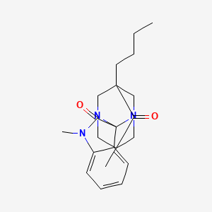 5-butyl-1',7-dimethyl-6H-spiro[1,3-diazatricyclo[3.3.1.1~3,7~]decane-2,3'-indole]-2',6(1'H)-dione