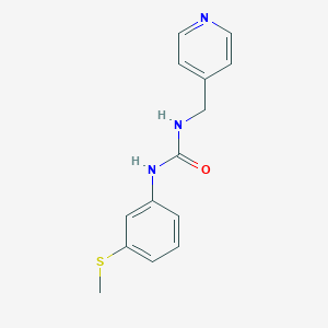 N-[3-(methylthio)phenyl]-N'-(4-pyridinylmethyl)urea