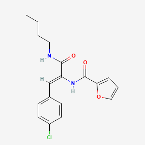 N-[1-[(butylamino)carbonyl]-2-(4-chlorophenyl)vinyl]-2-furamide