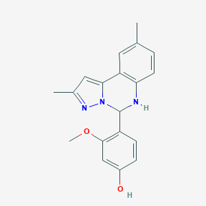 4-{2,9-DIMETHYL-5H,6H-PYRAZOLO[1,5-C]QUINAZOLIN-5-YL}-3-METHOXYPHENOL