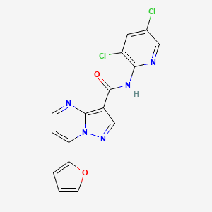 N-(3,5-DICHLORO-2-PYRIDYL)-7-(2-FURYL)PYRAZOLO[1,5-A]PYRIMIDINE-3-CARBOXAMIDE