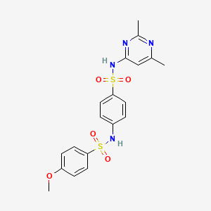 N-(4-{[(2,6-dimethyl-4-pyrimidinyl)amino]sulfonyl}phenyl)-4-methoxybenzenesulfonamide