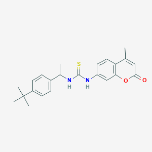 N-[1-(4-tert-butylphenyl)ethyl]-N'-(4-methyl-2-oxo-2H-chromen-7-yl)thiourea