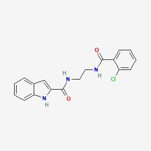 N-{2-[(2-chlorobenzoyl)amino]ethyl}-1H-indole-2-carboxamide