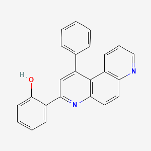 molecular formula C24H16N2O B4809901 2-(1-phenyl-4,7-phenanthrolin-3-yl)phenol 